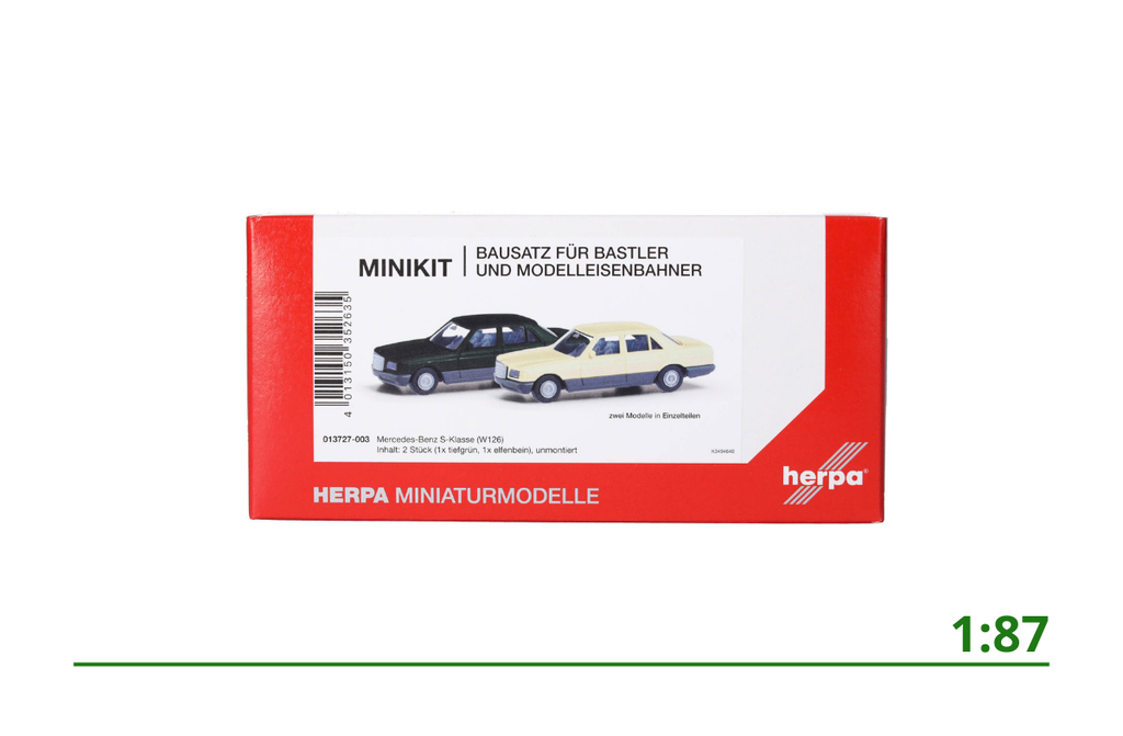 Minikit MB S-klasse W126 (2x) 1:87