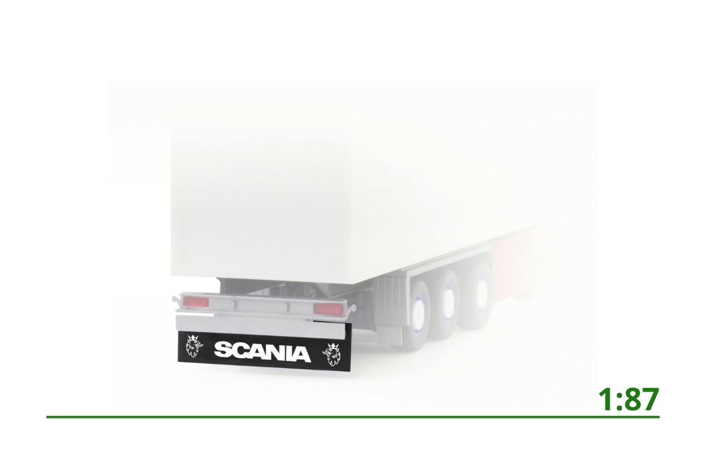 Semi-trailer mud flap Scania 8 pieces 1:87