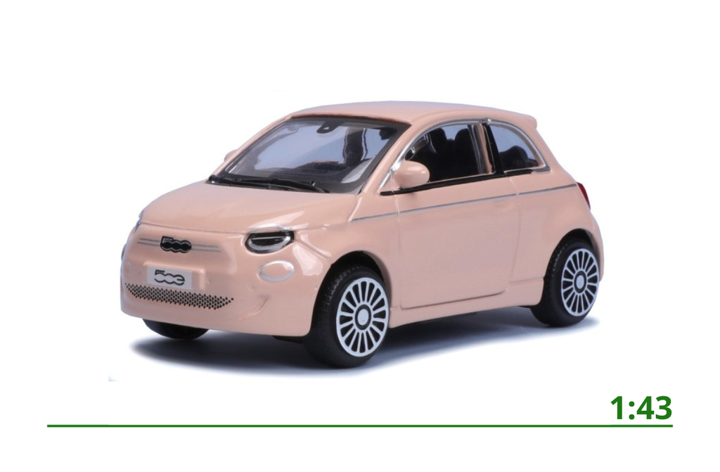 Fiat 500e lichtroze 1:43