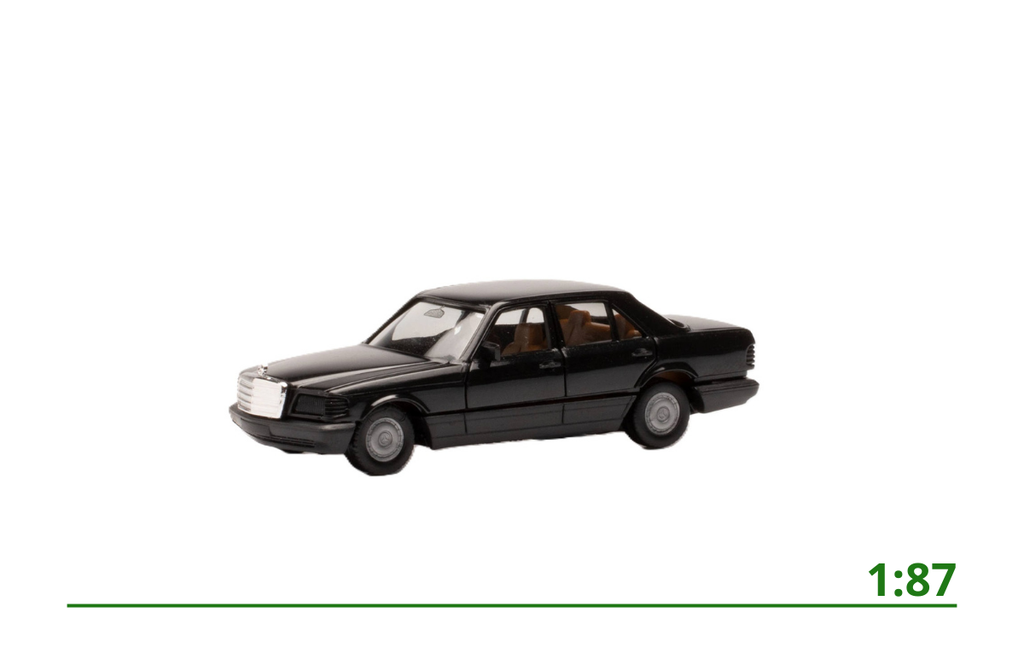 Minikit MB S-class W126 black 1:87