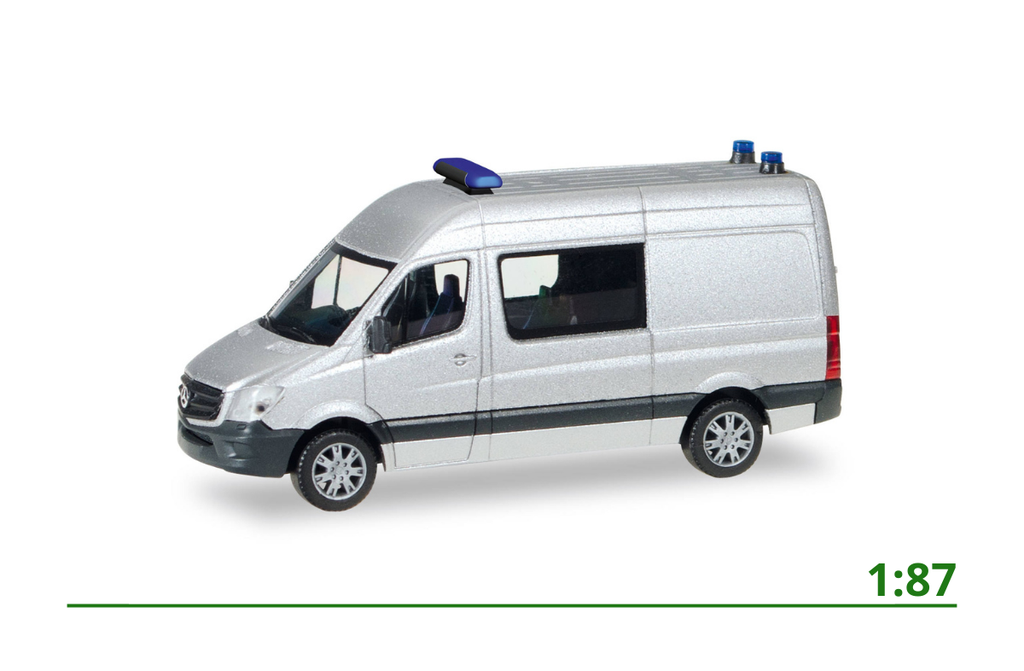 Minikit MB Sprinter met lichtbalk 1:87