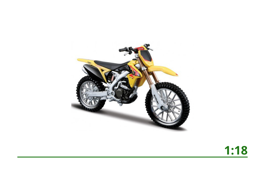 Suzuki RM-Z450 2010 geel/zwart 1:18