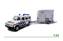 MB G-klasse + trailer Politie 1:43