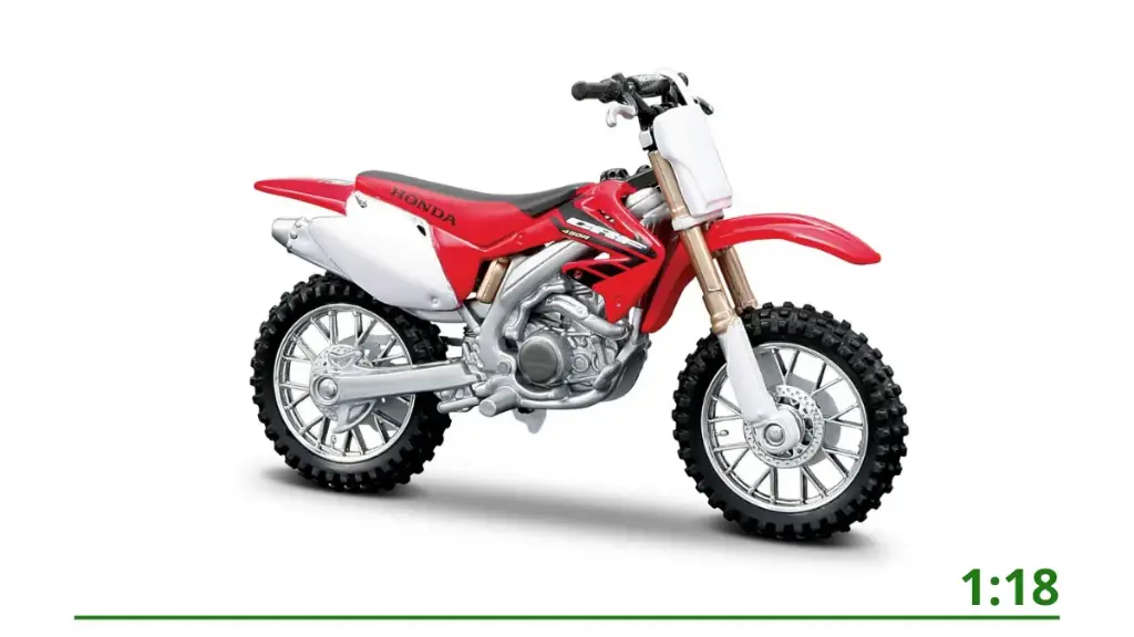 Honda CRF450R weiss/rot 1:18