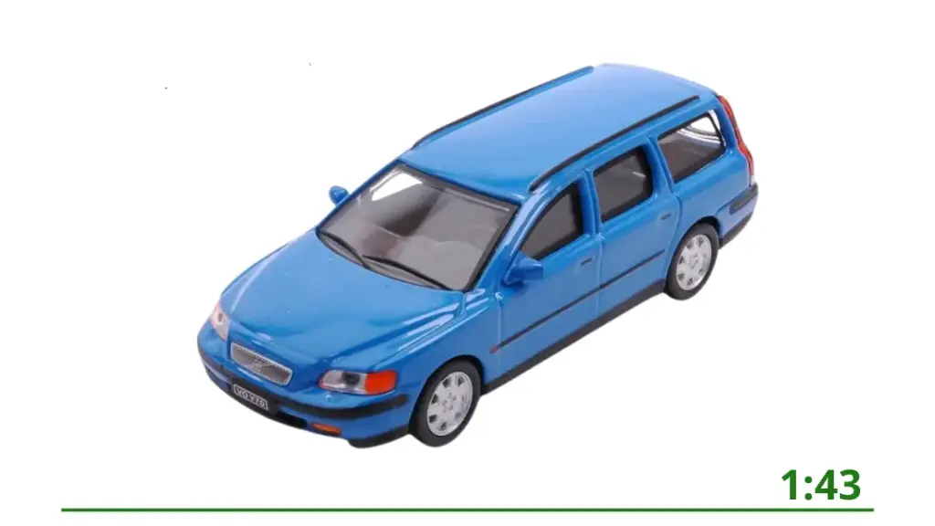 Volvo V70 2008 blauw 1:18