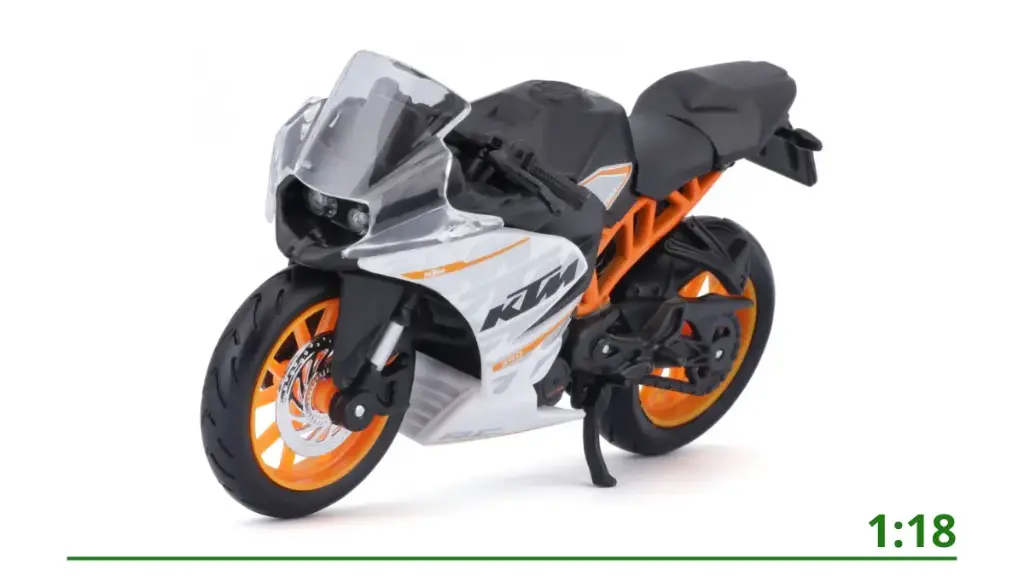 KTM RC390 orange/black 1:18