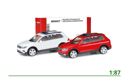 [013109-002] MiniKit VW Tiguan met lichtbalk (2x) 1:87